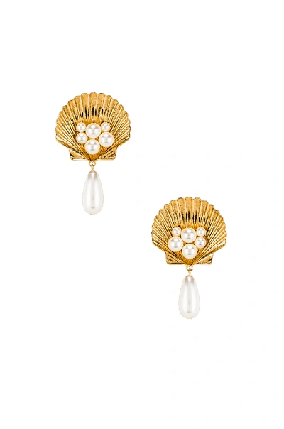 Shop Jennifer Behr Marietta Earrings In Metallic Gold