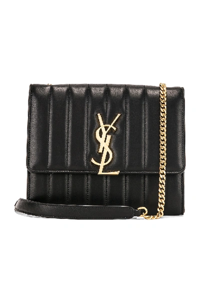 Shop Saint Laurent Vicky Chain Wallet Bag