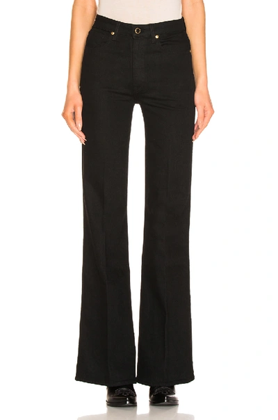 Shop Khaite Reece Flare Jean In Black