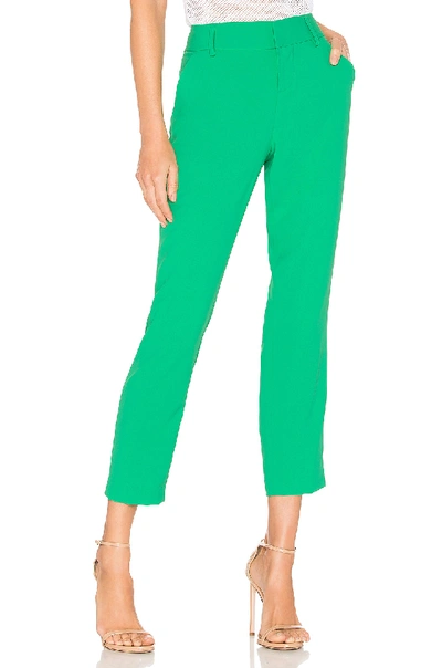Shop Alice And Olivia Stacey Slim Trouser In Mint Kelly