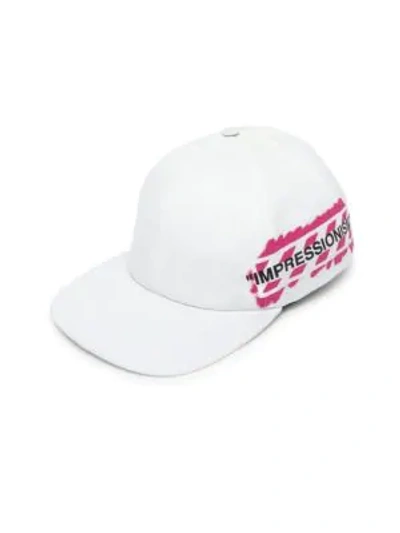 Shop Off-white Stencil Baseball Cap In Off White