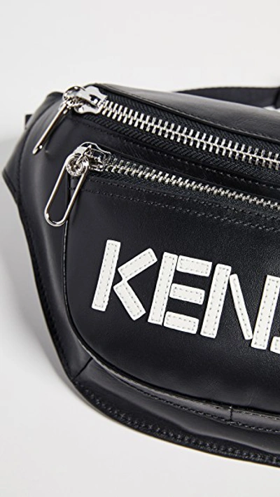 Shop Kenzo Bum Bag Fanny Pack In Black