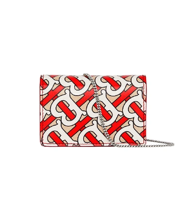 Shop Burberry Monogram Print Card Case With Detachable Strap In Multi