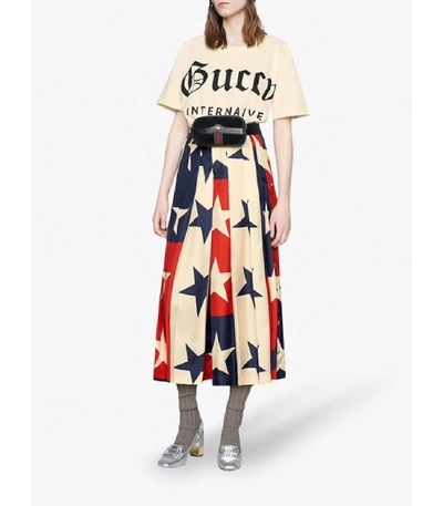 Shop Gucci Ophidia Mini Suede Belt Bag In Black Multi