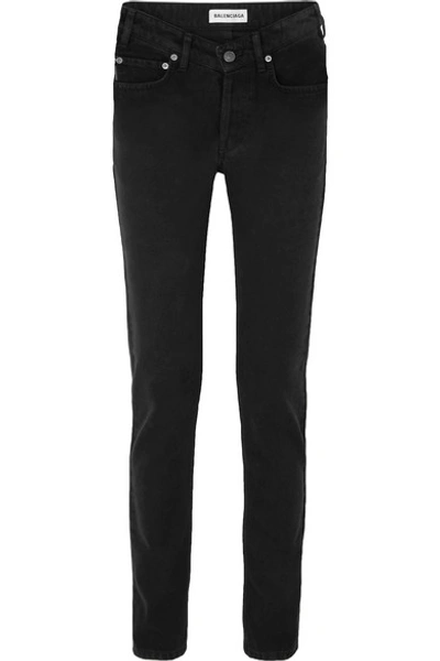 Shop Balenciaga Mid-rise Straight-leg Jeans