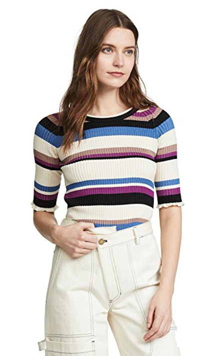 Shop Eleven Six Abi Sweater In Multi Stripe
