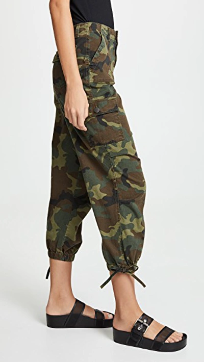 Shop Alice And Olivia High Waist Cargo Pants In Camo
