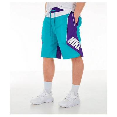 Shop Nike Men's Throwback Basketball Shorts In Blue