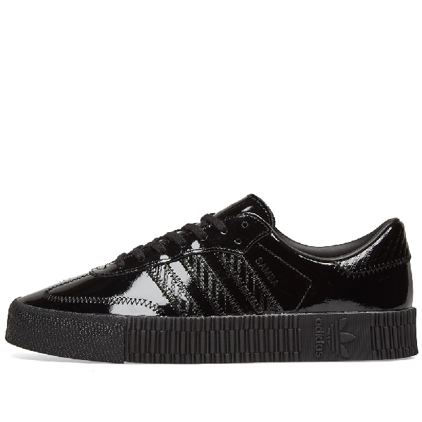 adidas sambarose black patent