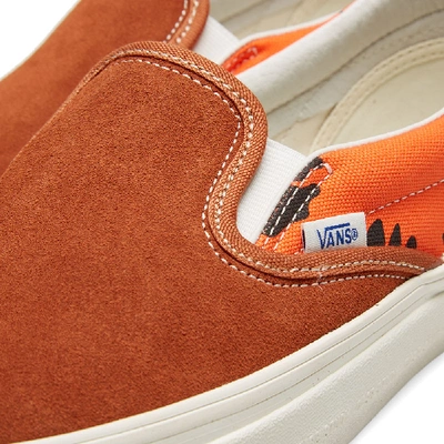 Shop Vans Vault X Modernica Og Classic Slip-on Lx In Orange