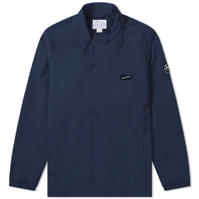 Shop Nanamica Coach Jacket In Blue