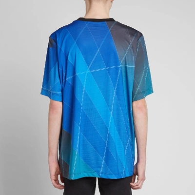 Shop Y-3 All Over Print Football Shirt In Green