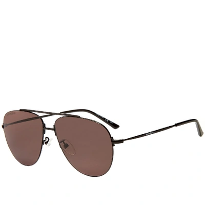 Shop Balenciaga Invisible Sunglasses In Black