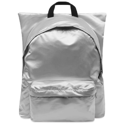 Shop Eastpak X Raf Simons Punk Poster Padded Backpack In Silver