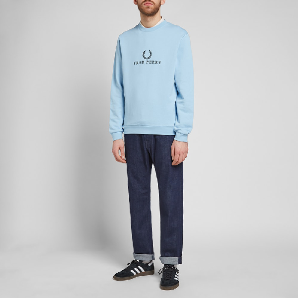 fred perry embroidered sweat