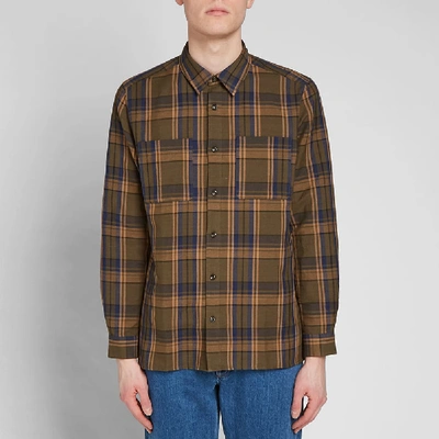 Shop Apc A.p.c. Achille Shirt In Green