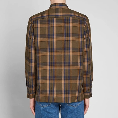 Shop Apc A.p.c. Achille Shirt In Green