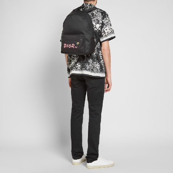 kaws dior backpack