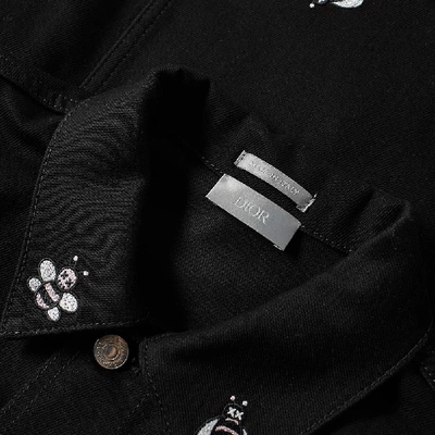 Homme X Kaws Bee Denim Jacket In Black