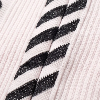 Shop Off-white Diagonal Sock In Pink