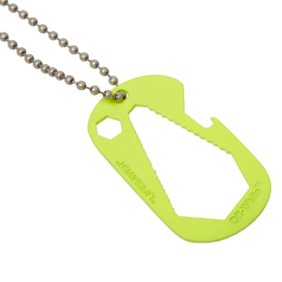 Shop Off-white Lifesaver Necklace In Yellow