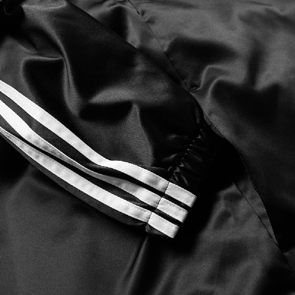 adidas satin coach jacket