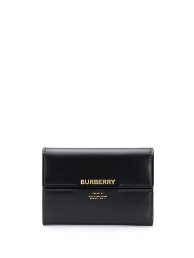 Shop Burberry Horseferry Print Wallet - Black