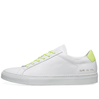 Shop Common Projects Retro Low Fluro In White