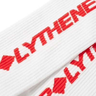Shop Polythene Optics Logo Sock In White