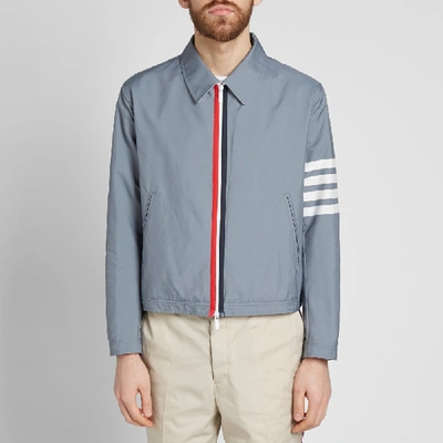 Shop Thom Browne 4 Bar Golf Jacket In Grey