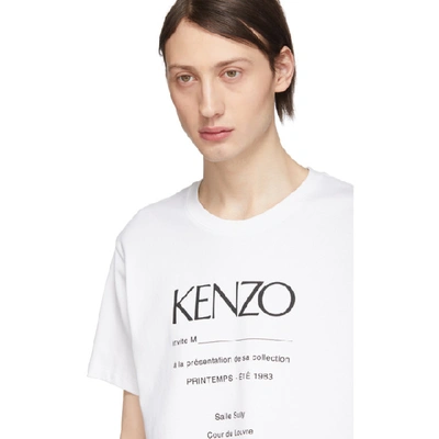 Shop Kenzo White Vintage Classic Fit T-shirt In 01 White