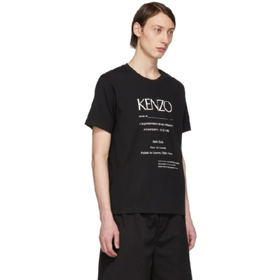 Shop Kenzo Black Vintage Classic Fit T-shirt In 99 Black