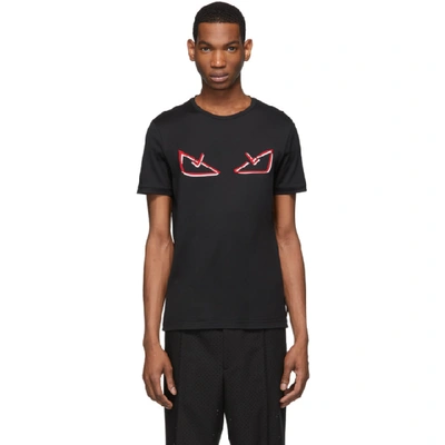 Shop Fendi Black Bag Bugs T-shirt In F0qa1 Black