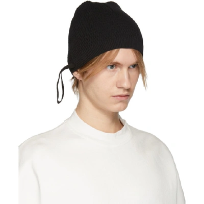 JULIUS 黑色 TIGHT TWIST 毛线帽
