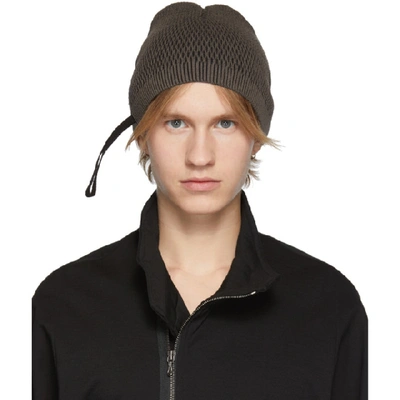 Shop Julius Khaki Tight Twist Beanie