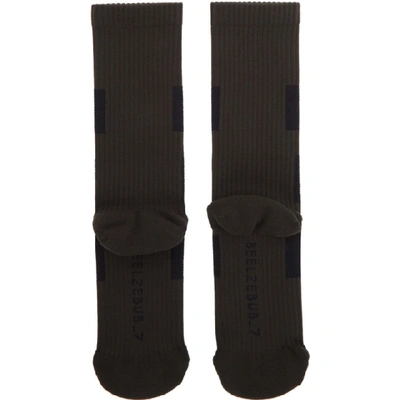 Shop Julius Grey Beezlebub Socks In Charcoal