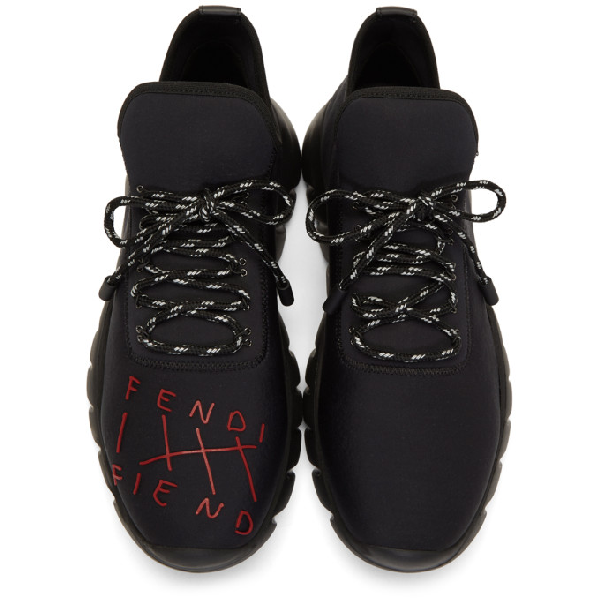 Fendi /fiend Running Sneakers In Black 