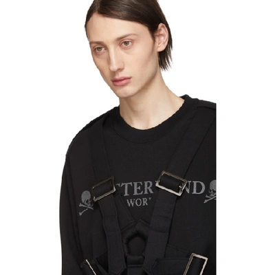 Shop Mastermind Japan Mastermind World Black Straps Sweatshirt