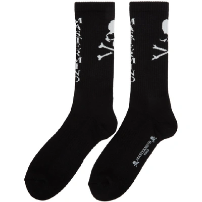 Shop Mastermind Japan Mastermind World Black Logo Socks