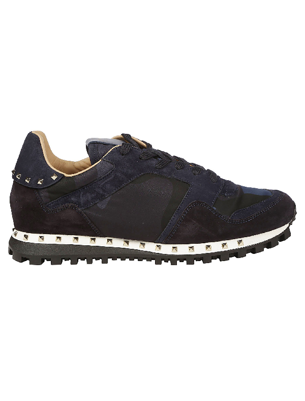 valentino studsole camo sneakers