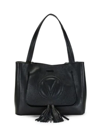 Shop Valentino By Mario Valentino Estelle Leather Tote In Black