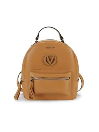 Shop Valentino By Mario Valentino Bastien Leather Backpack In Cookie