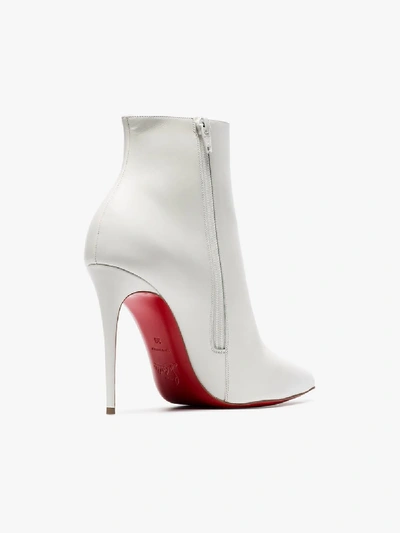 Shop Christian Louboutin So Kate 100 Ankle Boots In 1156 Snow