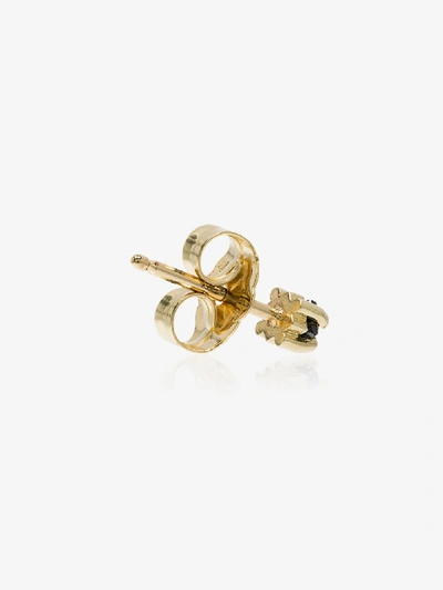 Shop Lizzie Mandler Fine Jewelry 18k Yellow Gold Black Diamond Earring