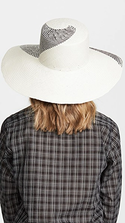 Shop Eugenia Kim Anabelle Hat In Ivory/black