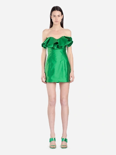 Shop Attico Dresses In Green