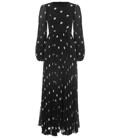 Shop Zimmermann Sunray Dress In Black/pearl Dot