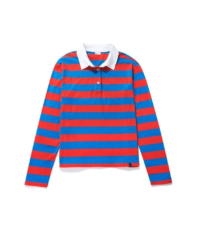 Shop Kule The Rugby Top In Royal/poppy