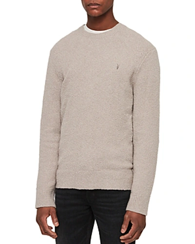 Shop Allsaints Tolnar Sweater In Pewter Gray Marl