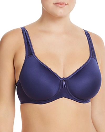 Shop Wacoal Basic Beauty Full-figure Spacer Underwire T-shirt Bra In Patriot Blue